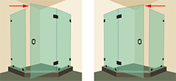 neo angle showers glass shower